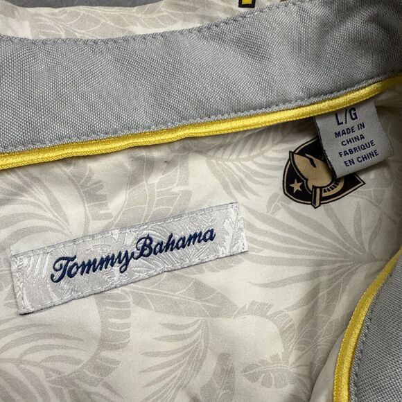 Tommy Bahama Men’s West Point Cotton Silk Shirt Large White Short Sleeve Button - Picture 3 of 7